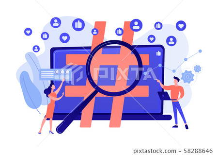 Competitive analysis concept vector illustration Competitive analysis concept vector illustration 58288646