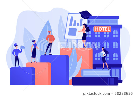 Hospitality courses concept vector illustration Hospitality courses concept vector illustration 58288656
