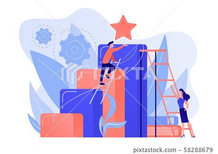 Business ambition concept vector illustration. 58288679