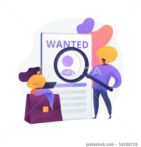 Modern job search vector concept metaphor 58288728