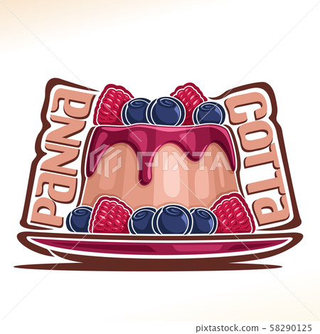 Vector logo for Panna Cotta 58290125