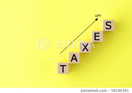 Tax up image Tax up image 58290361
