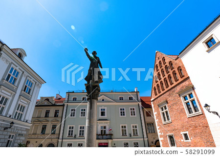 Krakow, Poland. Monument to Peter Skarga Krakow, Poland. Monument to Peter Skarga 58291099