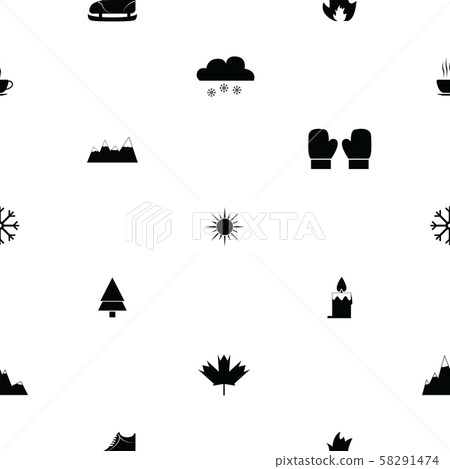 winter seamless pattern background icon. winter seamless pattern background icon. 58291474