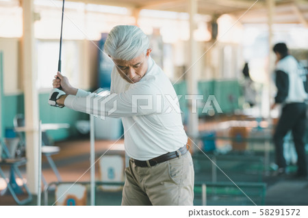 年長 高爾夫 男人 58291572