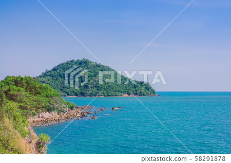 Beautiful scenery at Nang Phaya Hill Scenic Point in Chanthaburi, Thailand. 58291878