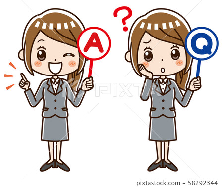 Business woman Q & A 58292344