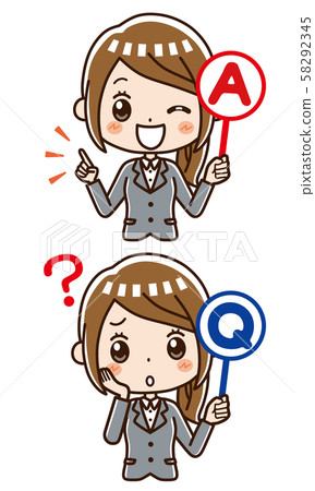 Business woman Q & A 58292345