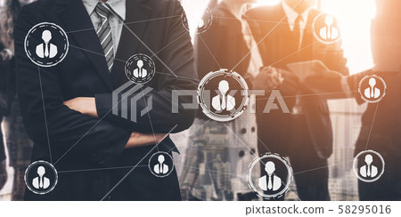 Teamwork and Business Human Resources Concept. 58295016