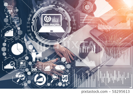 Data Analysis for Business and Finance Concept. Data Analysis for Business and Finance Concept. 58295613