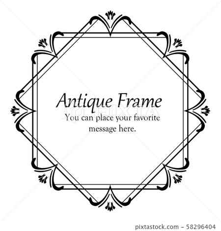 Decorative Design Beautiful Frame Frame Design Template Antique Vintage Luxury Decorative Design Beautiful Frame Frame Design Template Antique Vintage Luxury 58296404