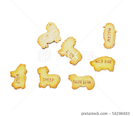 Animal biscuits drawn with colored pencils Animal biscuits drawn with colored pencils 58296883