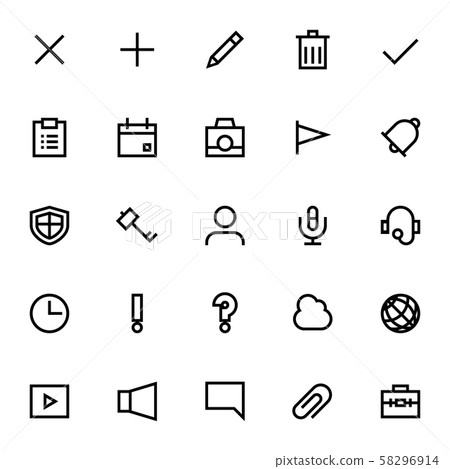 Web icon set 5 - Stock Illustration [58296914] - PIXTA