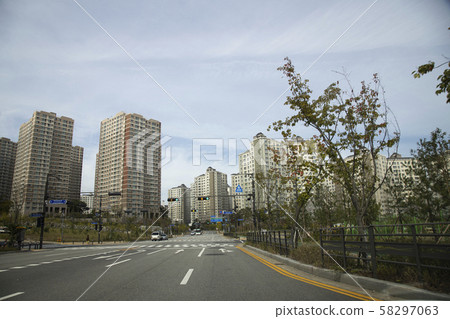 Roads and apartments Roads and apartments 58297063