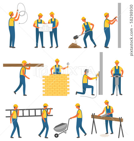 Man builder Royalty Free Vector Image - VectorStock