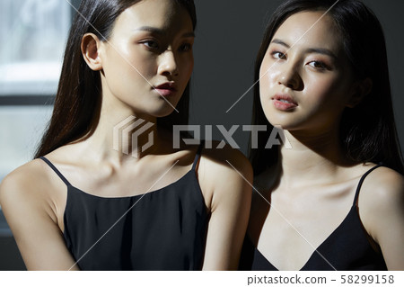 女性美容對比 58299158