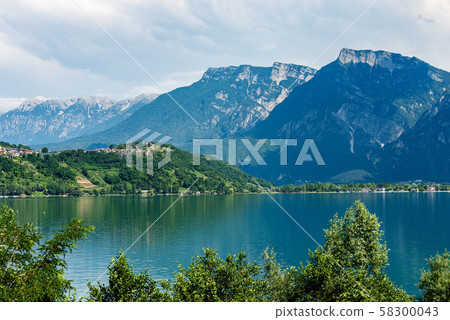 Lake Caldonazzo and Italian Alps - Trentino-Alto Adige Italy Lake Caldonazzo and Italian Alps - Trentino-Alto Adige Italy 58300043