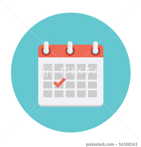 Dates Flat Icon. Vector Illustration 58300581