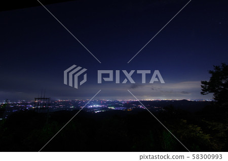 羽黑山宇都宮市夜景 羽黑山宇都宮市夜景 58300993