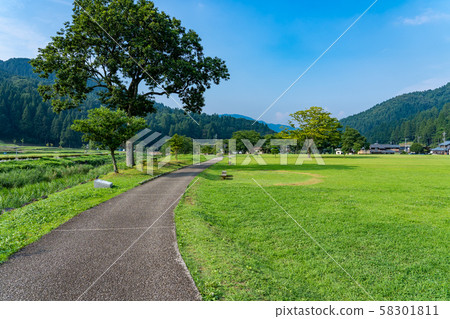 福井縣一丁谷朝倉遺址在菩提寺前的一丁谷河道 福井縣一丁谷朝倉遺址在菩提寺前的一丁谷河道 58301811