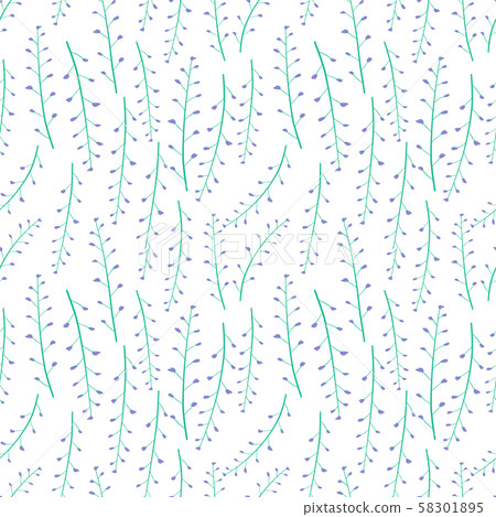 Flower seamless pattern background. Vector illustration. Flower seamless pattern background. Vector illustration. 58301895