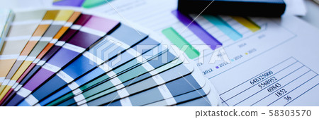 Color print of pantone statistics offset 58303570