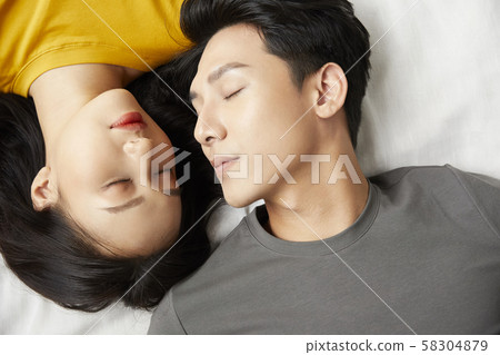 Couple lifestyle bedroom Couple lifestyle bedroom 58304879