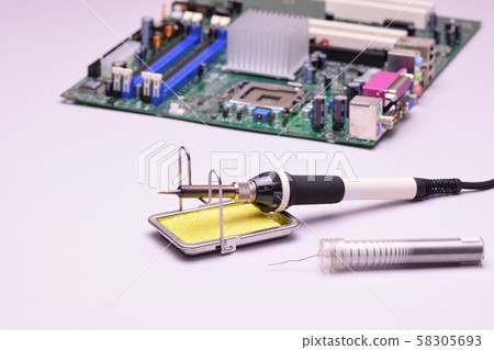 Soldering iron and computer board Soldering iron and computer board 58305693