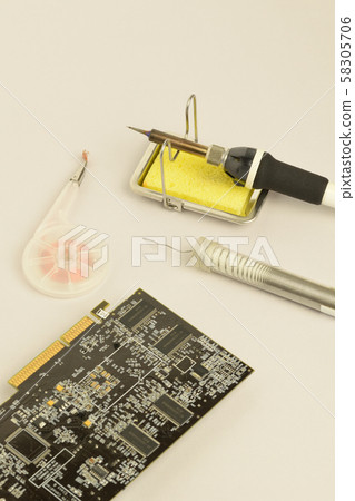 Soldering iron and computer board Soldering iron and computer board 58305706