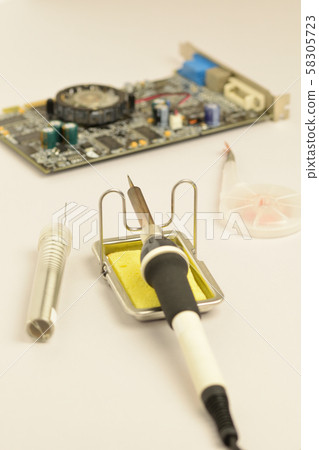 Soldering iron and computer board Soldering iron and computer board 58305723
