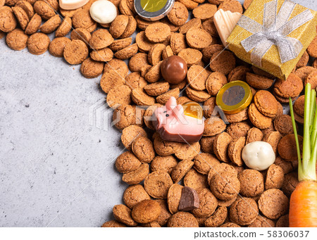 Dutch holiday Sinterklaas background Dutch holiday Sinterklaas background 58306037