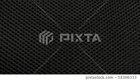 Black nylon fabric pattern texture background. 58306333