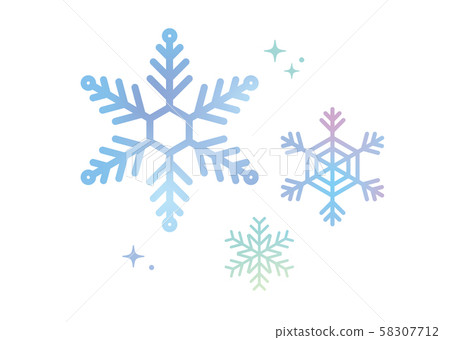 Big watercolor snowflake set 2 Big watercolor snowflake set 2 58307712