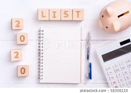 2020 New Year Goals Written book Wood block Finance deposit note plan finance Note plan 2020 New Year Goals Written book Wood block Finance deposit note plan finance Note plan 58308210