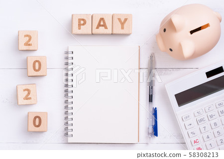 2020 New Year Goals Written book Wood block Finance deposit note plan finance Note plan 2020 New Year Goals Written book Wood block Finance deposit note plan finance Note plan 58308213