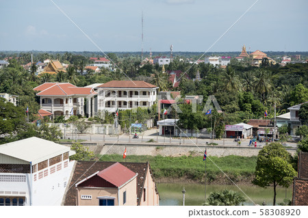 CAMBODIA BATTAMBANG CITY VIEW CAMBODIA BATTAMBANG CITY VIEW 58308920