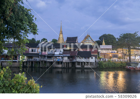 THAILAND CHANTHABURI WATERFRONT WAT BOT THAILAND CHANTHABURI WATERFRONT WAT BOT 58309026