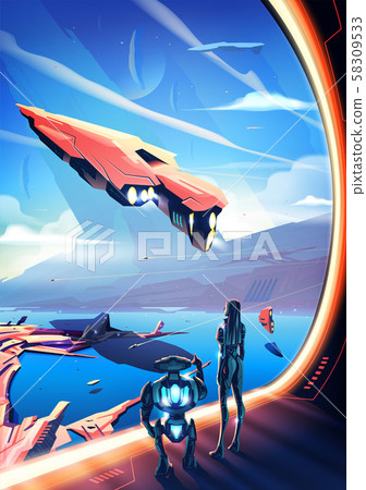 New Civilization in Vector Art 58309533