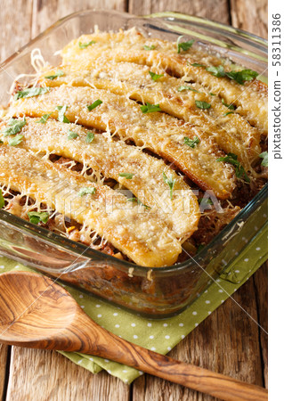 puerto rican sweet plantain lasagna with ground 58311386