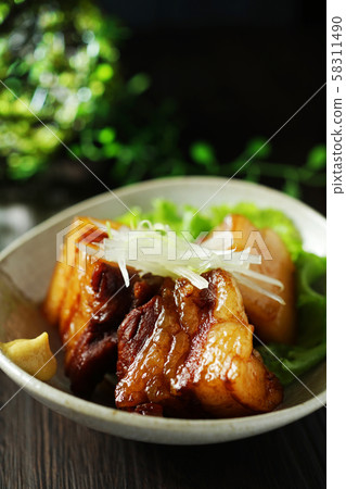 Pork belly boiled 58311490