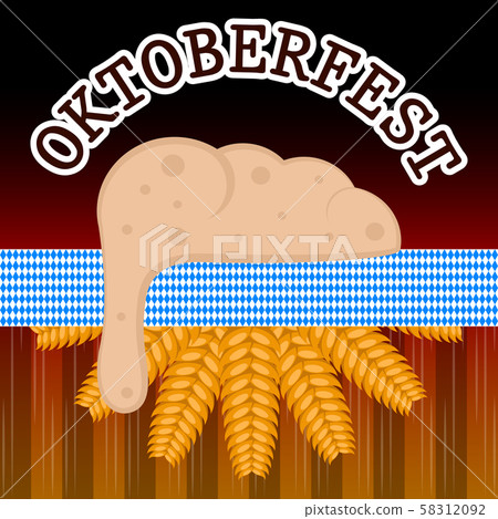 Oktoberfest poster illustration 58312092