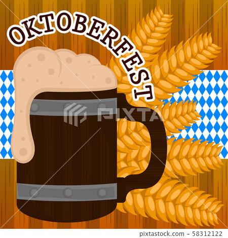 Oktoberfest poster illustration 58312122