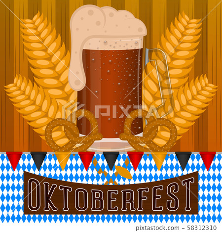 Oktoberfest poster illustration Oktoberfest poster illustration 58312310