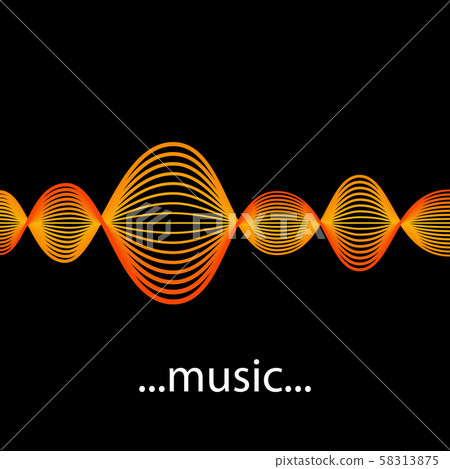 Vector Sound Waveforms. Sound waves and musical pulse icons. Vector Sound Waveforms. Sound waves and musical pulse icons. 58313875