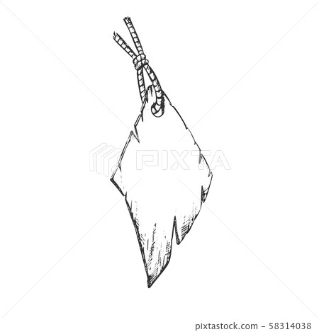 Label Paper Material In Rhombus Shape Ink Vector 58314038