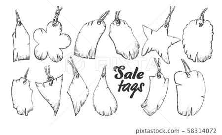 Label Tag In Different Forms Set Retro Vector Label Tag In Different Forms Set Retro Vector 58314072