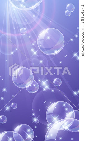 Sea_Underwater_Beautiful bubbles background illustration_Glitter Sea_Underwater_Beautiful bubbles background illustration_Glitter 58314341