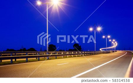 new highway at night 58314538