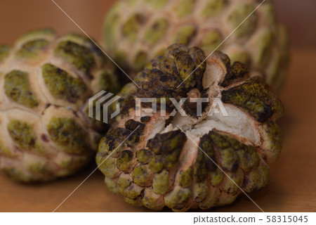 Harvested Buddha head fruit (Shakatou) Harvested Buddha head fruit (Shakatou) 58315045