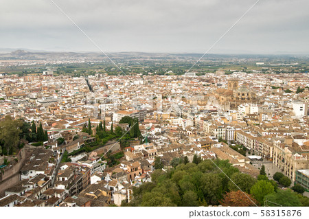 View of Granada city. Andalisia. Spain. 58315876